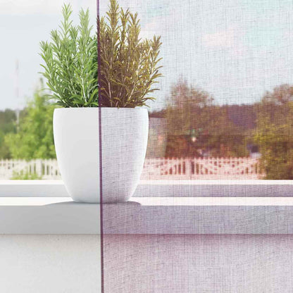 vidaXL Voile Curtains with Loops 2 pcs Purple 140x245 cm