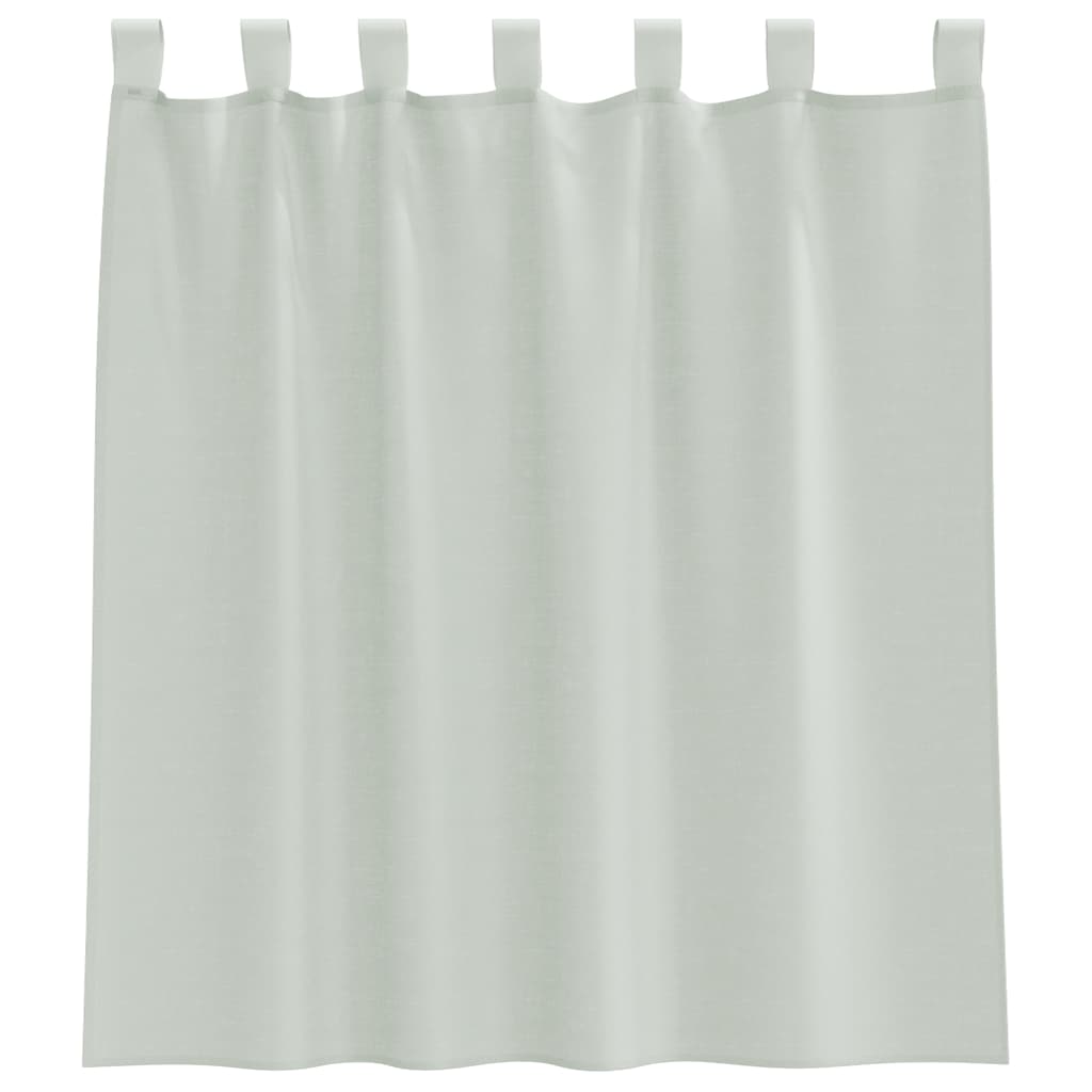 vidaXL Voile Curtains with Loops 2 pcs Light Grey 140x140 cm