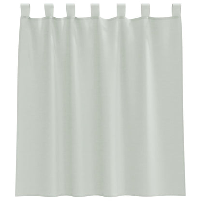 vidaXL Voile Curtains with Loops 2 pcs Light Grey 140x140 cm