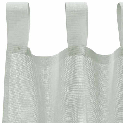 vidaXL Voile Curtains with Loops 2 pcs Light Grey 140x225 cm