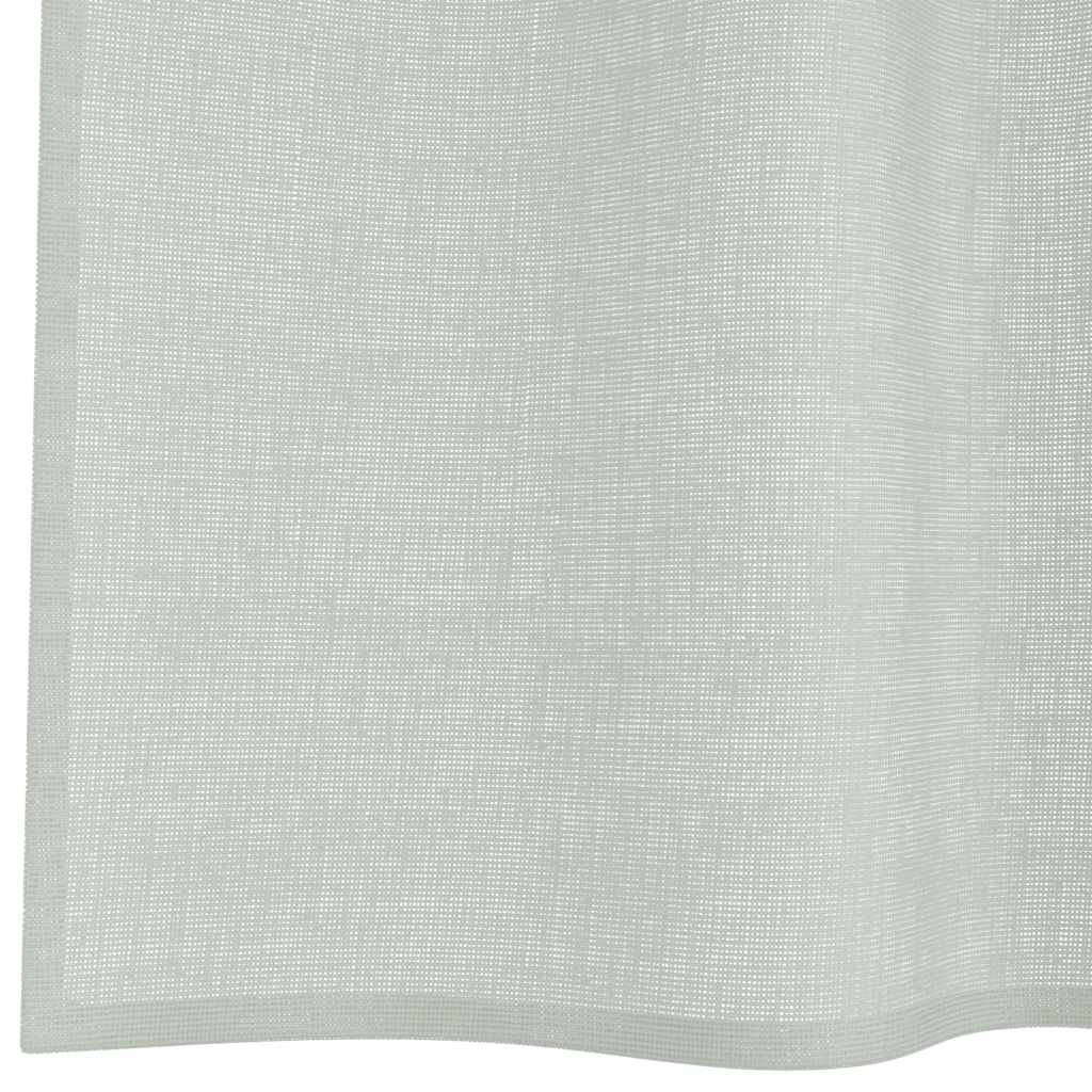 vidaXL Voile Curtains with Loops 2 pcs Light Grey 140x225 cm