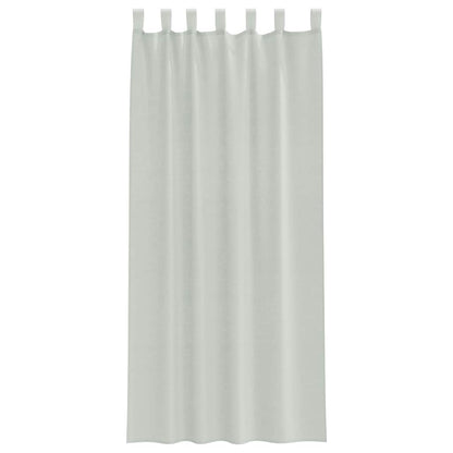 vidaXL Voile Curtains with Loops 2 pcs Light Grey 140x245 cm