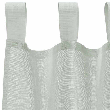 vidaXL Voile Curtains with Loops 2 pcs Light Grey 140x260 cm