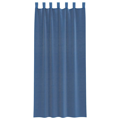 vidaXL Voile Curtains with Loops 2 pcs Royal Blue 140x225 cm
