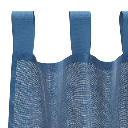 vidaXL Voile Curtains with Loops 2 pcs Royal Blue 140x225 cm