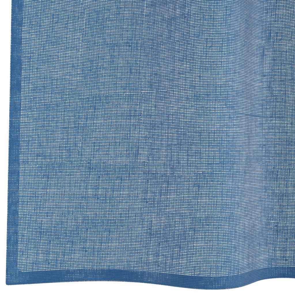 vidaXL Voile Curtains with Loops 2 pcs Royal Blue 140x245 cm