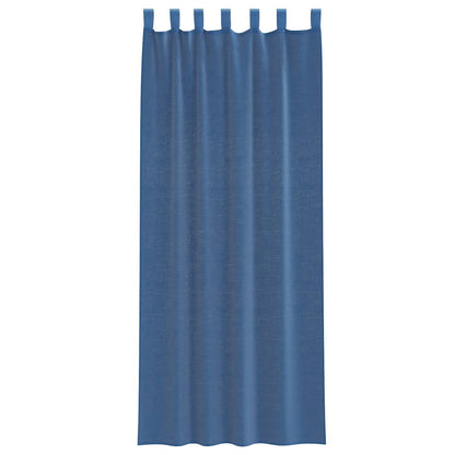 vidaXL Voile Curtains with Loops 2 pcs Royal Blue 140x260 cm