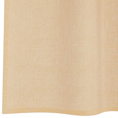 vidaXL Voile Curtains with Loops 2 pcs Sand 140x140 cm