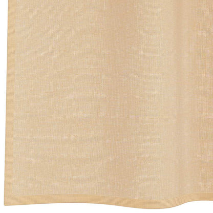 vidaXL Voile Curtains with Loops 2 pcs Sand 140x225 cm
