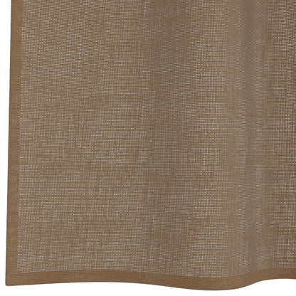 vidaXL Voile Curtains with Loops 2 pcs Light Brown 140x175 cm