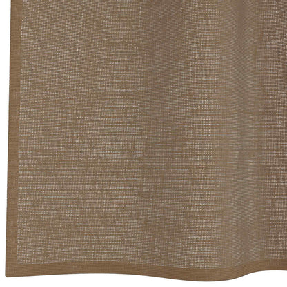 vidaXL Voile Curtains with Loops 2 pcs Light Brown 140x225 cm