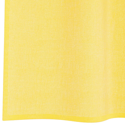vidaXL Voile Curtains with Loops 2 pcs Yellow 140x175 cm