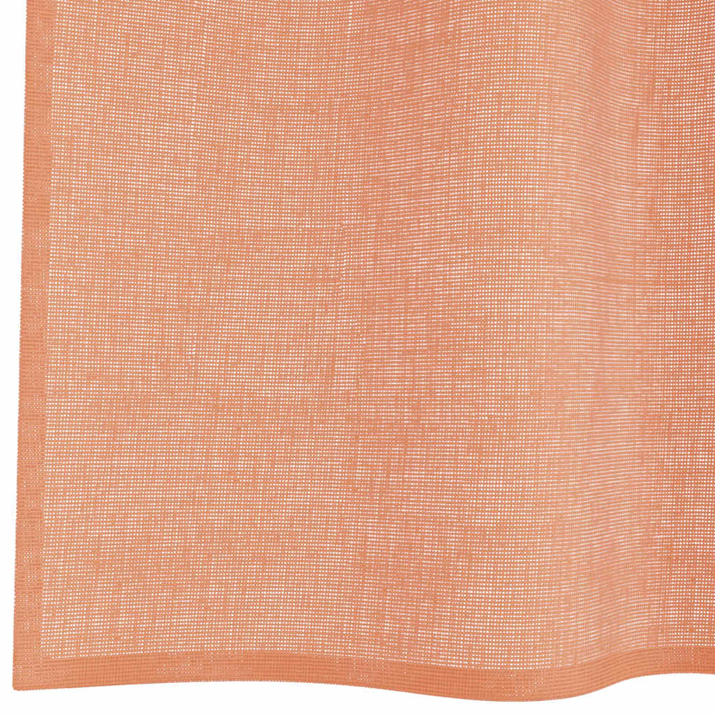 vidaXL Voile Curtains with Loops 2 pcs Terracotta 140x175 cm