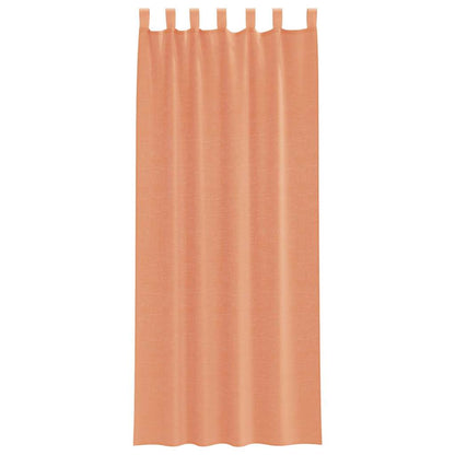 vidaXL Voile Curtains with Loops 2 pcs Terracotta 140x260 cm