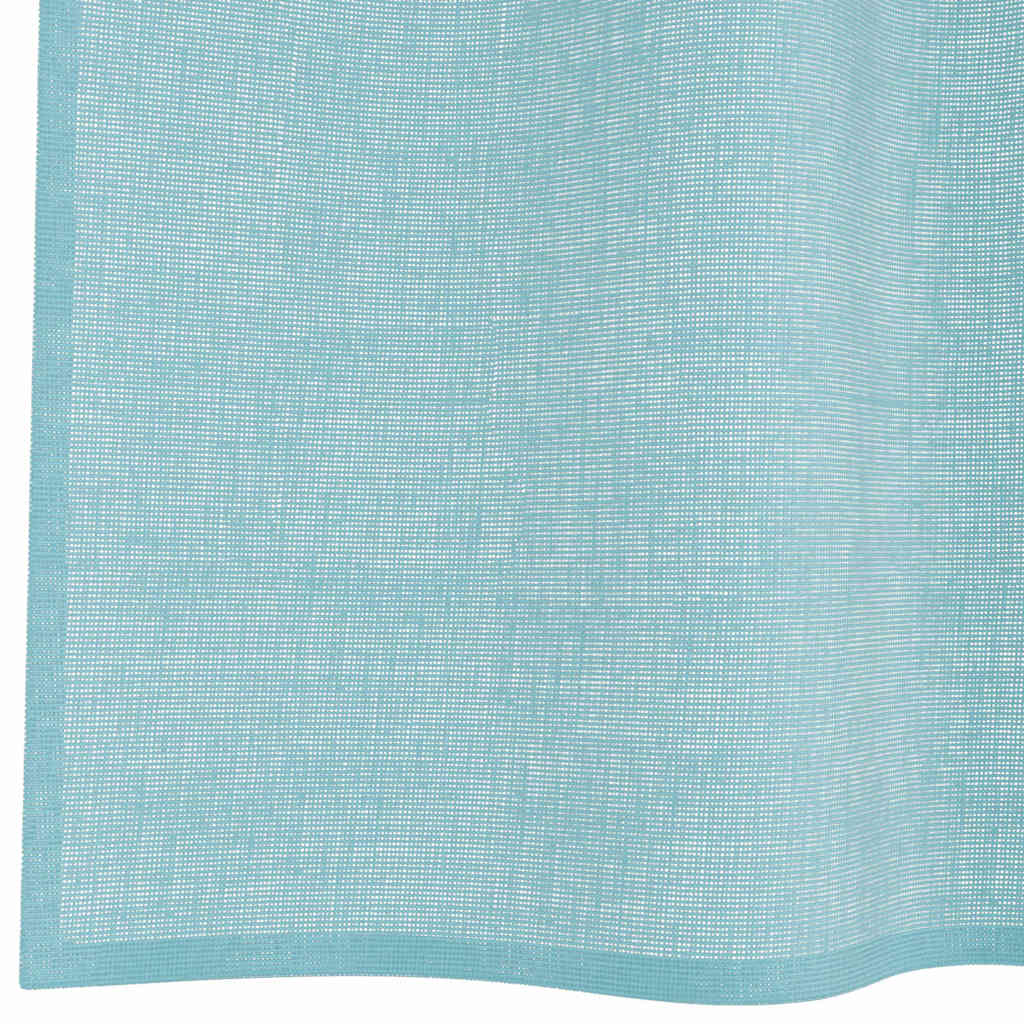 vidaXL Voile Curtains with Loops 2 pcs Turquoise 140x140 cm