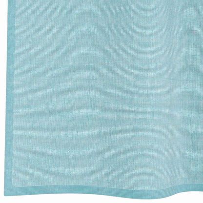 vidaXL Voile Curtains with Loops 2 pcs Turquoise 140x140 cm
