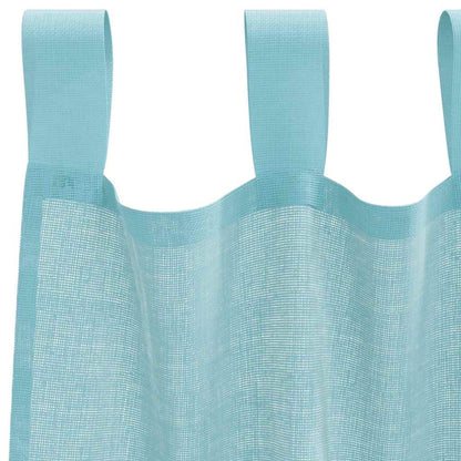 vidaXL Voile Curtains with Loops 2 pcs Turquoise 140x175 cm