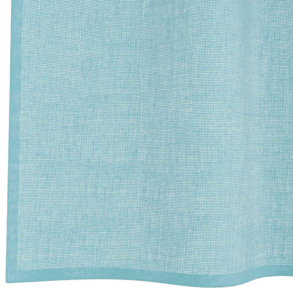 vidaXL Voile Curtains with Loops 2 pcs Turquoise 140x175 cm
