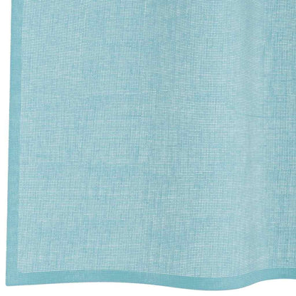 vidaXL Voile Curtains with Loops 2 pcs Turquoise 140x245 cm