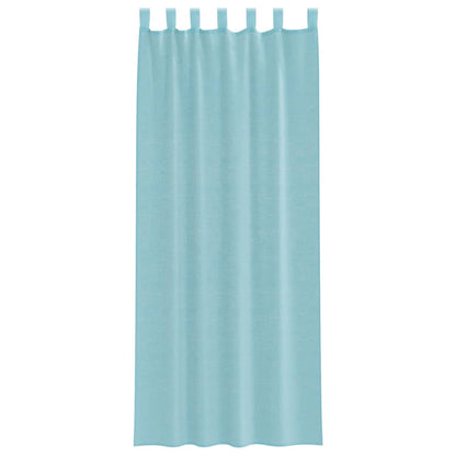 vidaXL Voile Curtains with Loops 2 pcs Turquoise 140x260 cm