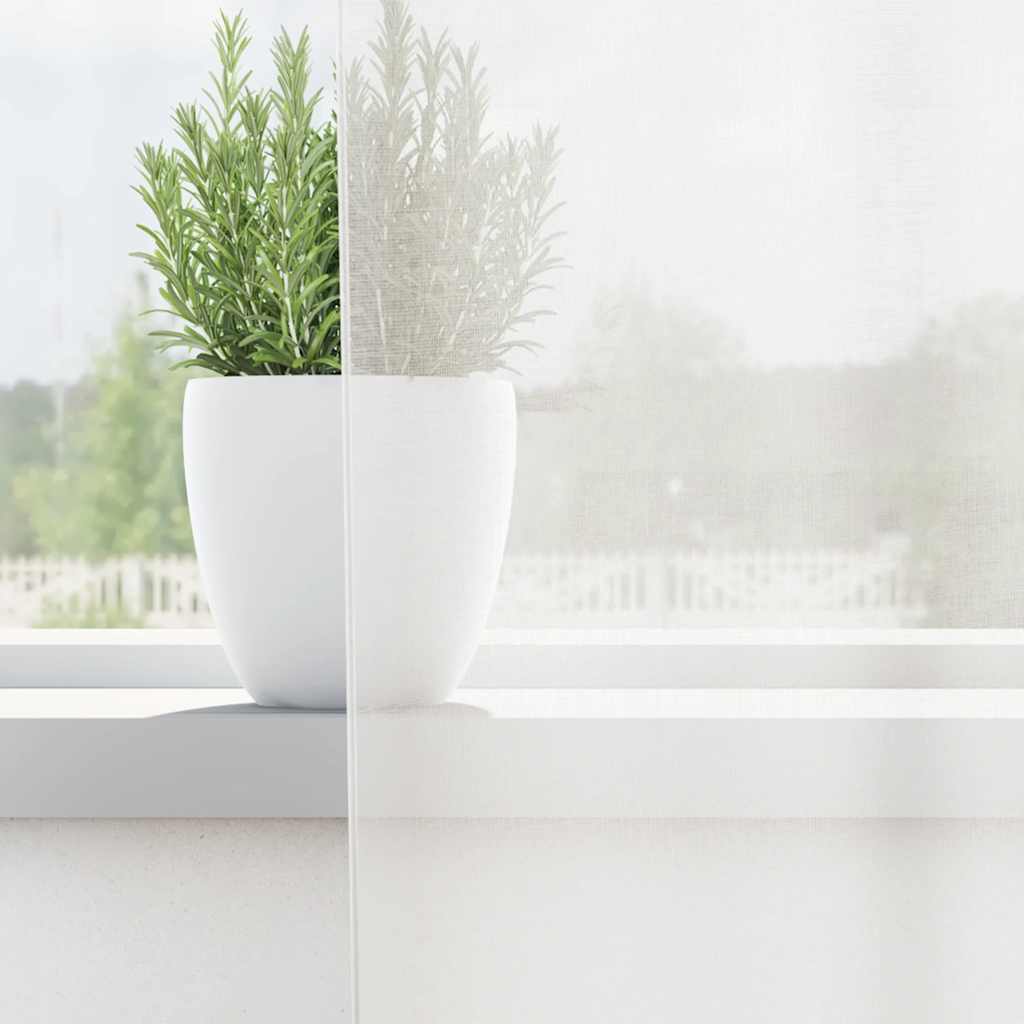 vidaXL Voile Curtains with Loops 2 pcs White 140x140 cm