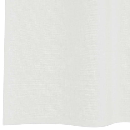 vidaXL Voile Curtains with Loops 2 pcs White 140x140 cm