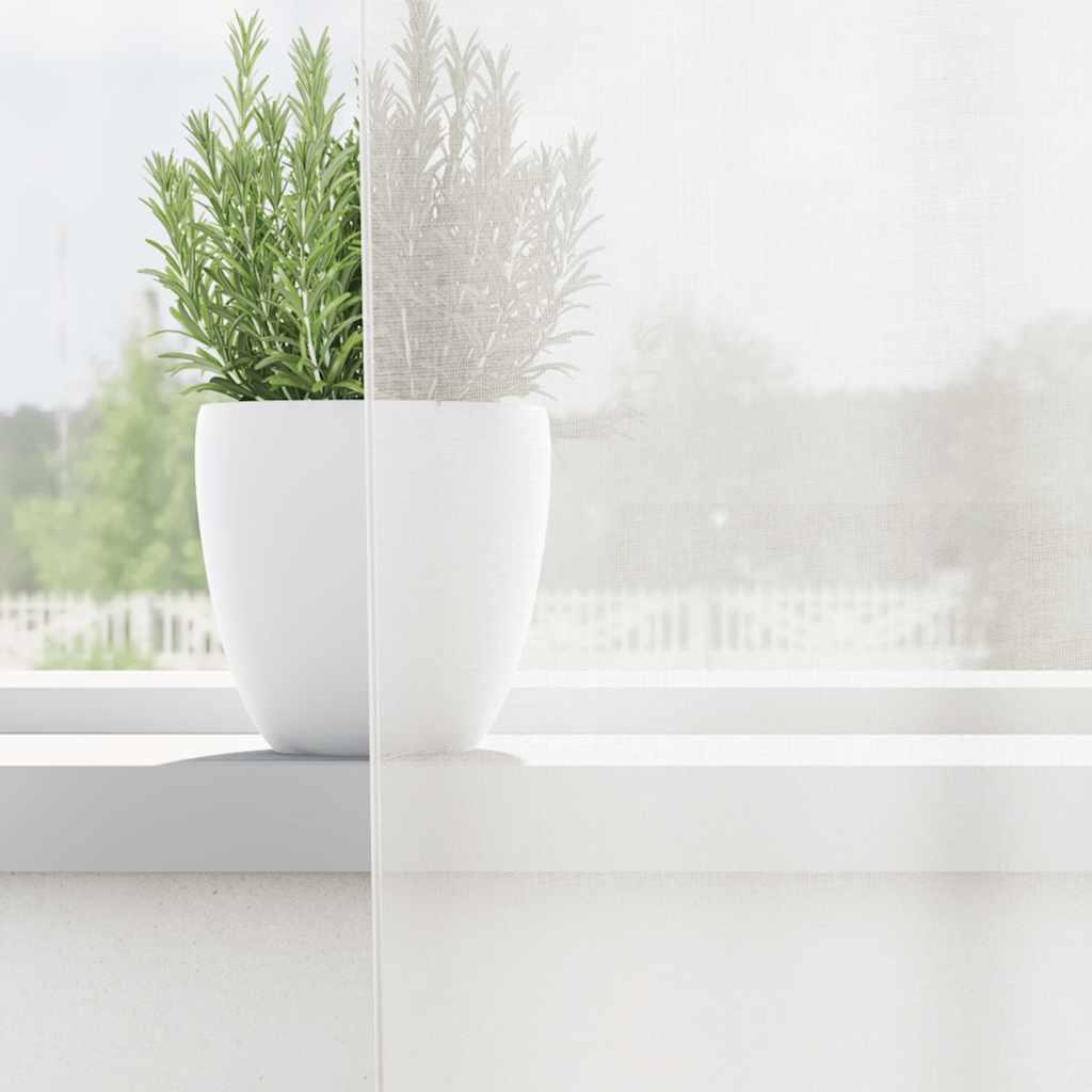 vidaXL Voile Curtains with Loops 2 pcs White 140x175 cm