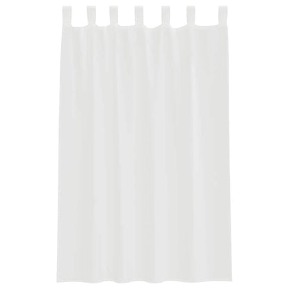 vidaXL Voile Curtains with Loops 2 pcs White 140x175 cm