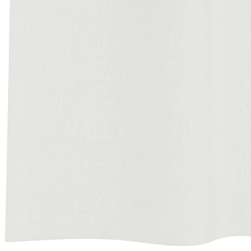 vidaXL Voile Curtains with Loops 2 pcs White 140x175 cm