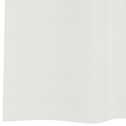vidaXL Voile Curtains with Loops 2 pcs White 140x175 cm