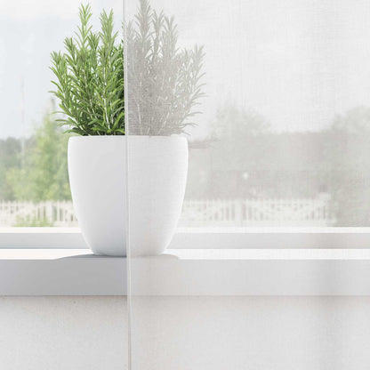 vidaXL Voile Curtains with Loops 2 pcs White 140x175 cm