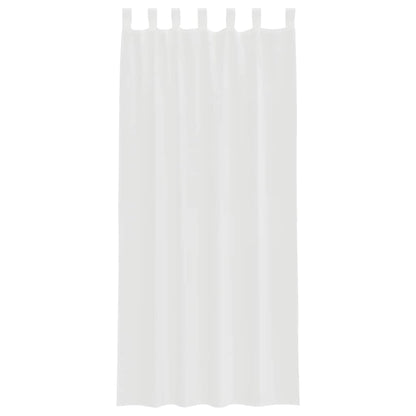 vidaXL Voile Curtains with Loops 2 pcs White 140x245 cm