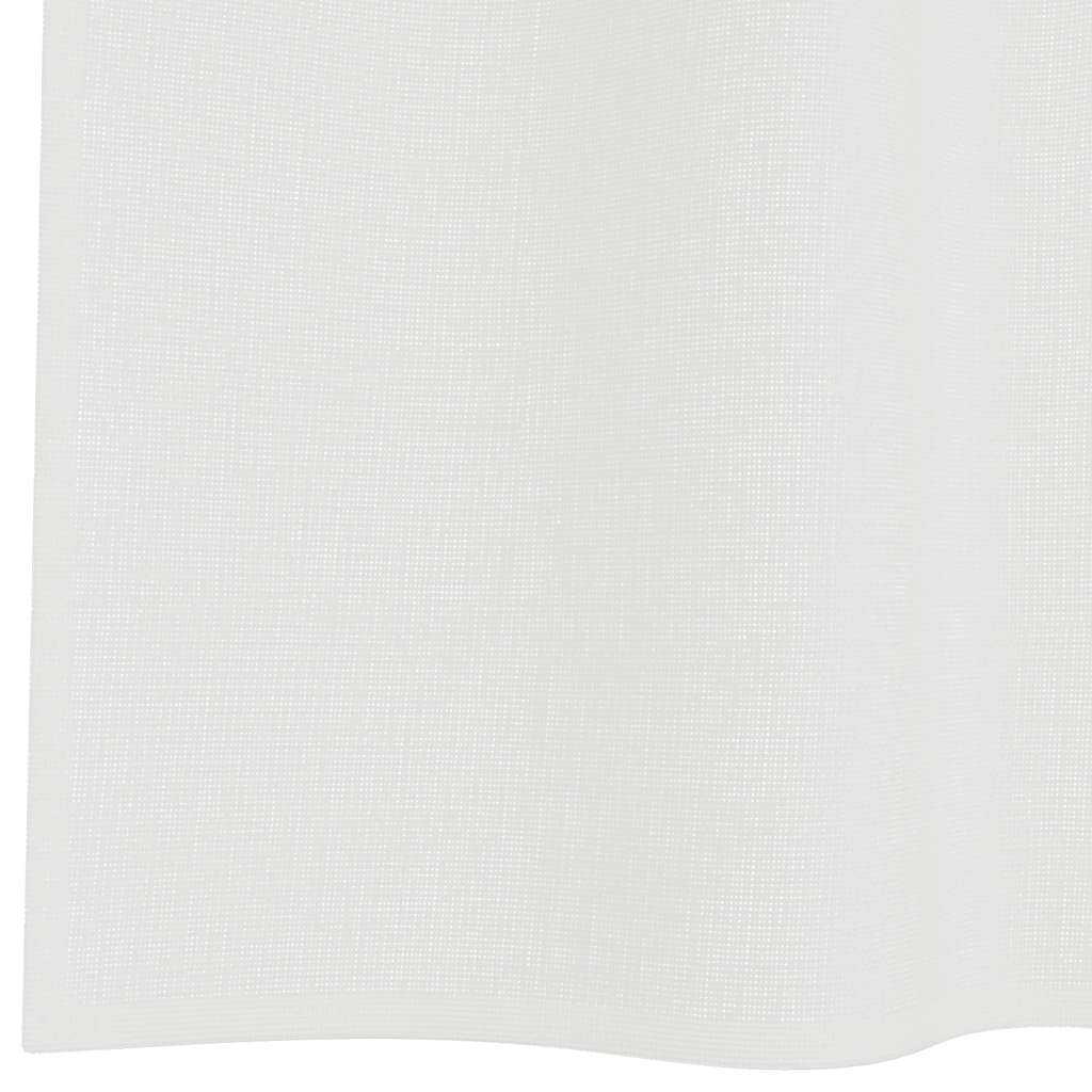 vidaXL Voile Curtains with Loops 2 pcs White 140x245 cm