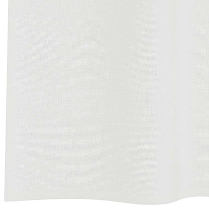 vidaXL Voile Curtains with Loops 2 pcs White 140x245 cm