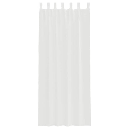 vidaXL Voile Curtains with Loops 2 pcs White 140x260 cm
