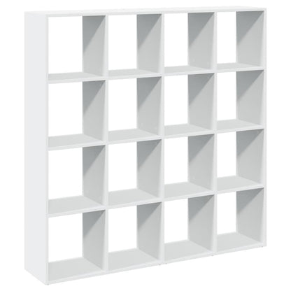 vidaXL Book Cabinet White 137,5x29x137,5 cm Engineered Wood