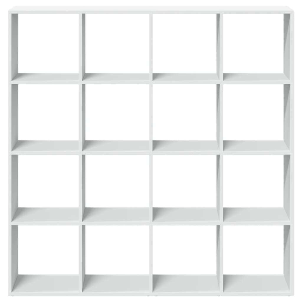 vidaXL Book Cabinet White 137,5x29x137,5 cm Engineered Wood