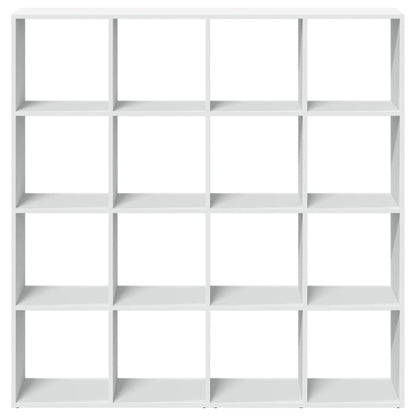 vidaXL Book Cabinet White 137,5x29x137,5 cm Engineered Wood