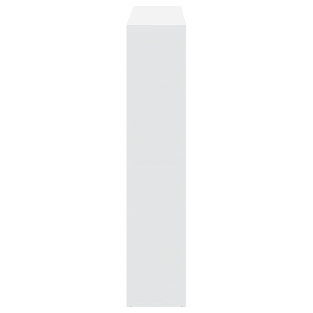 vidaXL Book Cabinet White 137,5x29x137,5 cm Engineered Wood
