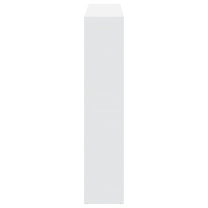 vidaXL Book Cabinet White 137,5x29x137,5 cm Engineered Wood