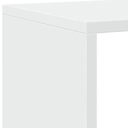 vidaXL Book Cabinet White 137,5x29x137,5 cm Engineered Wood