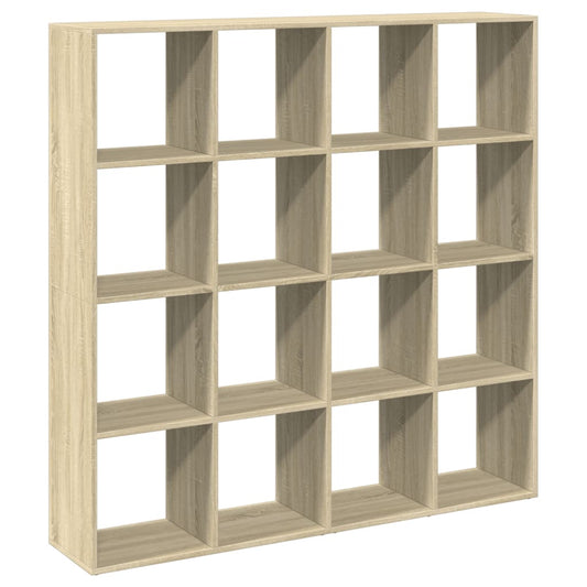vidaXL Book Cabinet Sonoma Oak 137,5x29x137,5 cm Engineered Wood