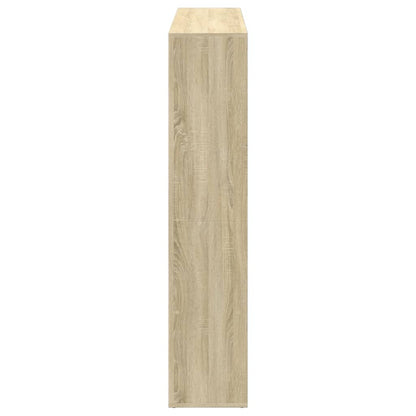 vidaXL Book Cabinet Sonoma Oak 137.5x29x137.5 cm Engineered Wood