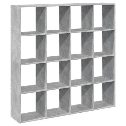 vidaXL Book Cabinet Concrete Grey 137,5x29x137,5 cm Engineered Wood