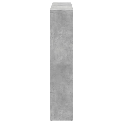 vidaXL Book Cabinet Concrete Grey 137,5x29x137,5 cm Engineered Wood
