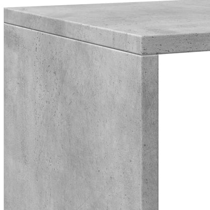 vidaXL Book Cabinet Concrete Grey 137,5x29x137,5 cm Engineered Wood