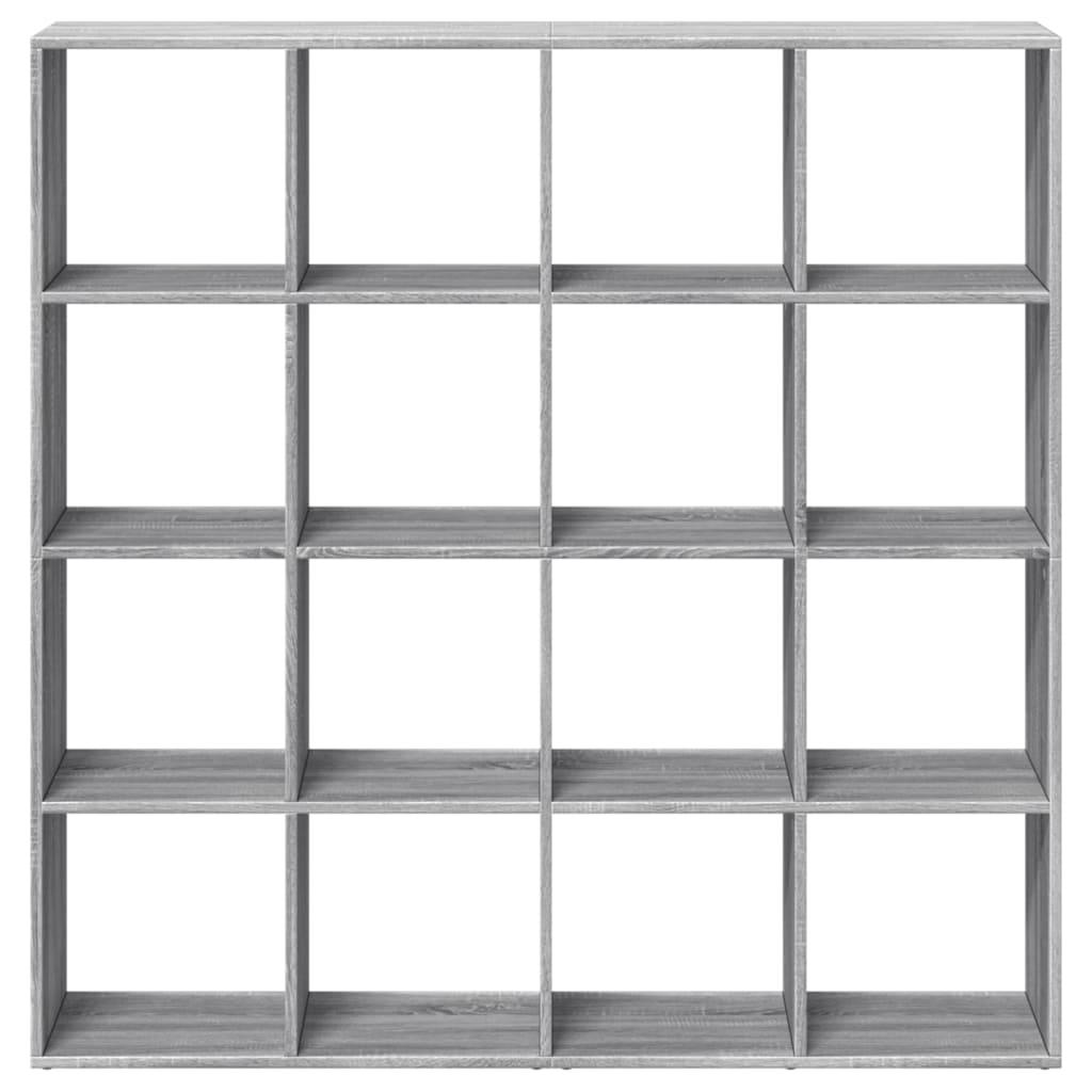 vidaXL Book Cabinet Grey Sonoma 137,5x29x137,5 cm Engineered Wood