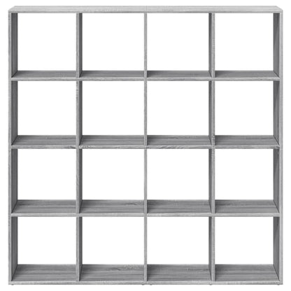 vidaXL Book Cabinet Grey Sonoma 137,5x29x137,5 cm Engineered Wood