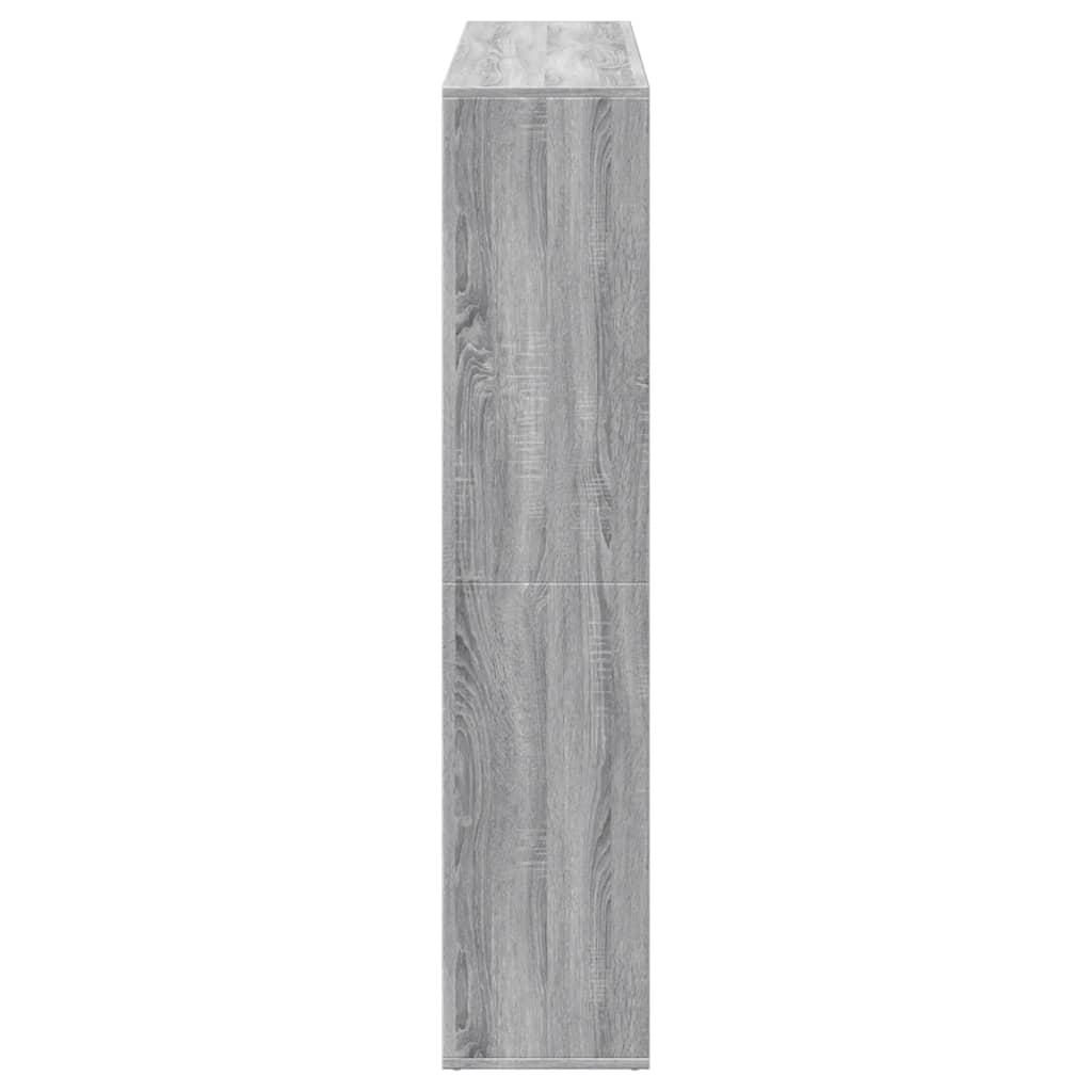 vidaXL Book Cabinet Grey Sonoma 137,5x29x137,5 cm Engineered Wood