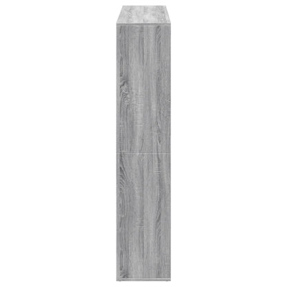 vidaXL Book Cabinet Grey Sonoma 137,5x29x137,5 cm Engineered Wood